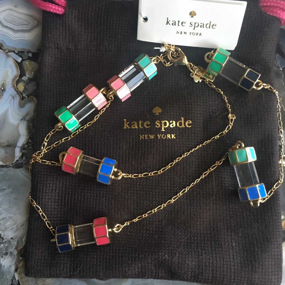 NWT Kate Spade Chevron Jewels necklace - Picture 2 of 4
